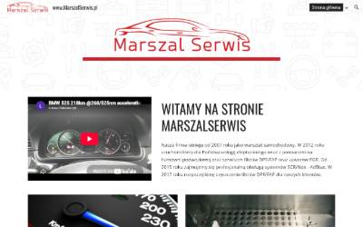 Website preview for Marszal Serwis