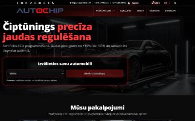 Website preview for AUTOCHIP.LV