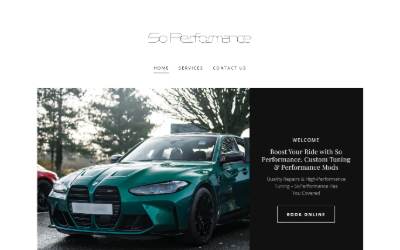 Website preview for So Performance