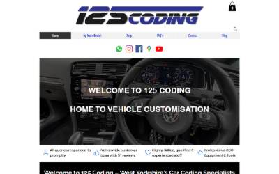 Website preview for 125 Coding Limited