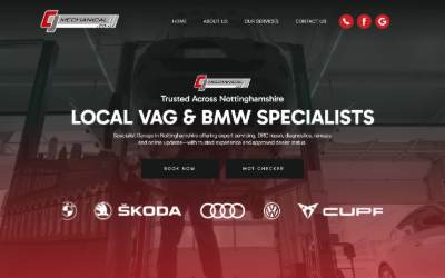 Website preview for CJ Mechanical