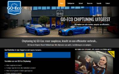 Website preview for GO-Eco Chiptuning