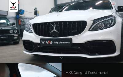 Website preview for MKS Design & Performance