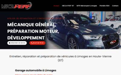Website preview for Méca perf 87