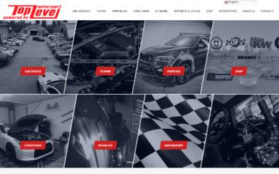 Website preview for Top Level Motorsport