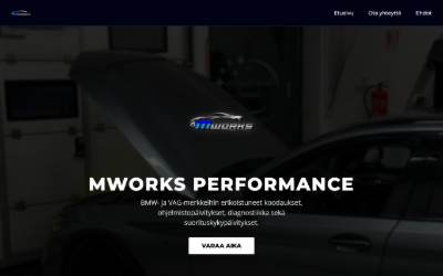 Website preview for MWorks Performance