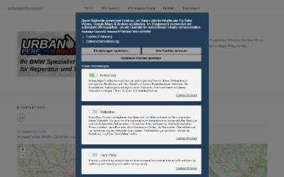 Website preview for Urban Performance/GS Tuning