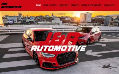 Website preview for J&A Automotive