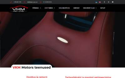Website preview for VKM Motors OÜ