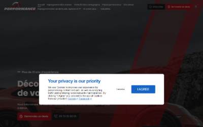 Website preview for SAS Performance+