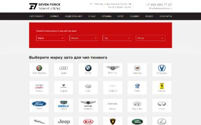 Website preview for Seven Force
