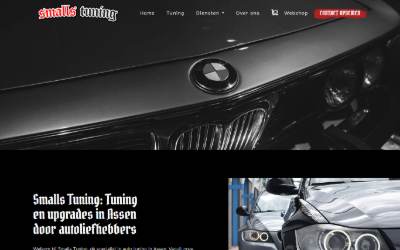 Website preview for Smalls Tuning