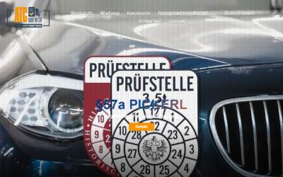 Top of the website for ATC KFZ Meisterbetrieb GmbH