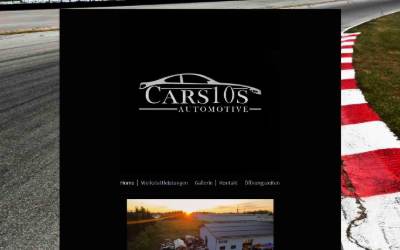 Top of the website for Cars10s Automotive