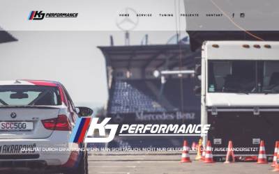 Website preview for KJ Performance GmbH