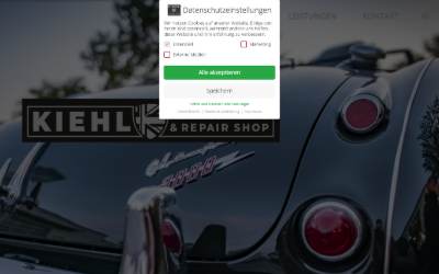 Website preview for K I E H L - British Parts & Repair Shop