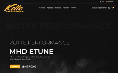 Website preview for Kotte Performance GmbH