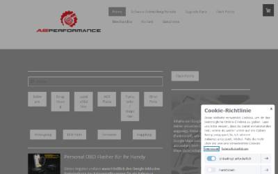 Website preview for AS Performance