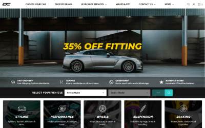 Website preview for DC PRESTIGE