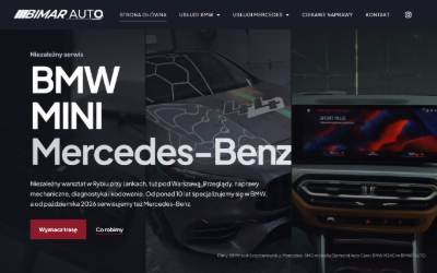 Website preview for BIMAR AUTO Niezaleny Serwis BMW/MINI