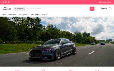 Website preview for Russell Road & Racing Ltd