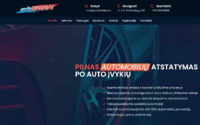 Website preview for UAB Autobroliai