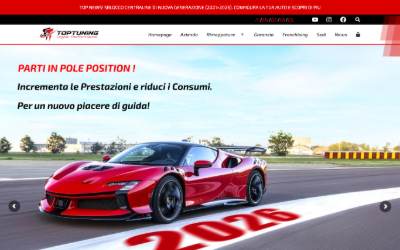 Website preview for TopTuning Napoli srls