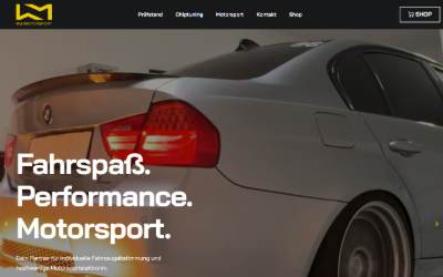 Website preview for MW Motorsport
