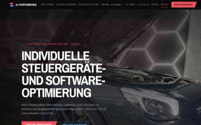 Website preview for AjPerformance