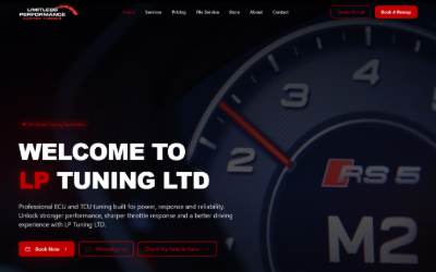 Website preview for LP TUNING LTD