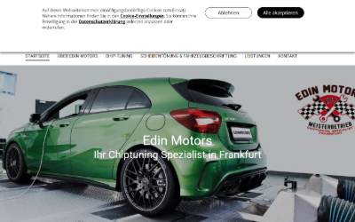Website preview for Edin Motors