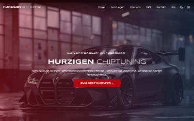 Website preview for Hurzigen Tuning