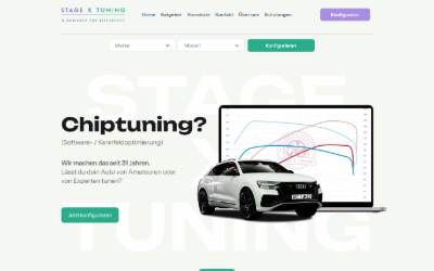 Website preview for Stage X Tuning