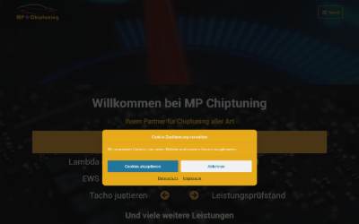 Website preview for MP Chiptuning