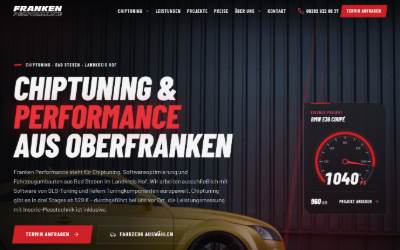 Website preview for Franken Performance - Chiptuning and Parts