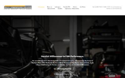 Website preview for RM-Performance KFZ-Meisterbetrieb Inh. Sascha Kalsi