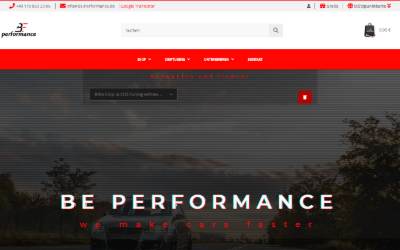 Website preview for BE Performance GmbH & Co. KG