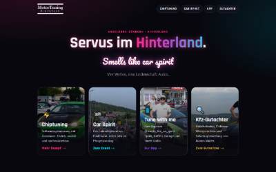 Website preview for MotorTuning Hinterland