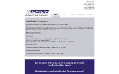 Website preview for Schräder-Motorsport