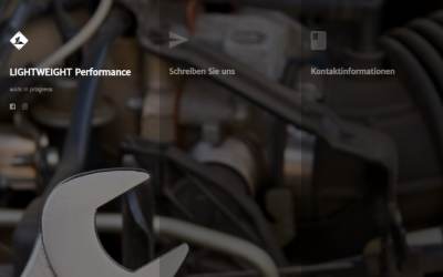Website preview for Lightweight Performance