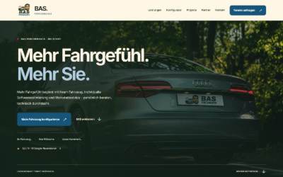 Website preview for BAS_Performance