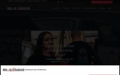 Website preview for SN-Exclusive Automobile & Tuning GmbH