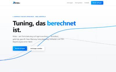 Website preview for German Tuning Xperience
