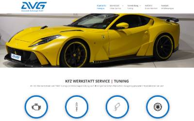 Website preview for AVG Automobile Technologie GmbH
