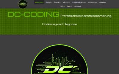Website preview for DC-CODING
