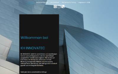 Website preview for KH INNOVATEC