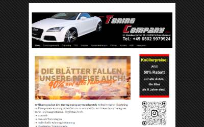Website preview for Tuning Company