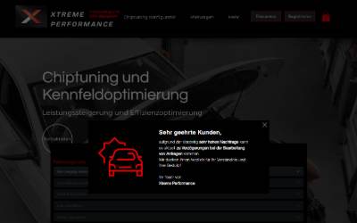 Website preview for Xtreme Performance