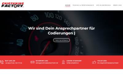 Website preview for Chiptuningfactory