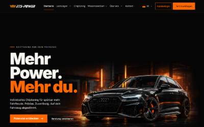 Website preview for ETS-Power